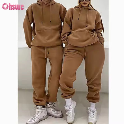 高品質ファッションスウェットスーツカジュアルパーカー ジョガーセット カスタムトラックスーツ フリース レディース メンズ ユニセックス フーディー 2ピースセット