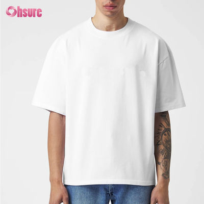 ODM 220 GSM 100 コットン シンプル 短袖 オーバーサイズのメンズ 厚いTシャツ ヘビーウェイト エッセンシャル 空き カスタムロゴ Tシャツ スポーツ