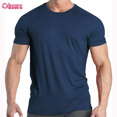 高品質プリント メンズ グラフィック 95%コットン 5%スパンデックス コンプレッション Tシャツ 伸縮性 ストレッチ 通気性 ジム 半袖 Tシャツ
