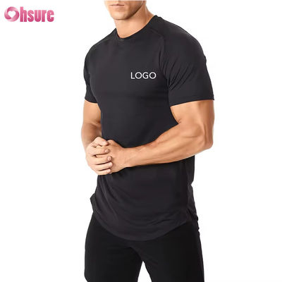 卸売 アメリカサイズ フィットネス服 男性 ジム スポーツTシャツ 透気性 高弾性 速乾 走行 スリムフィットTシャツ
