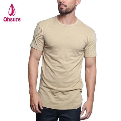 カジュアルプリントパターンニットマッスルサポートエクササイズウェア男性用竹繊維ボクシングTシャツ印刷