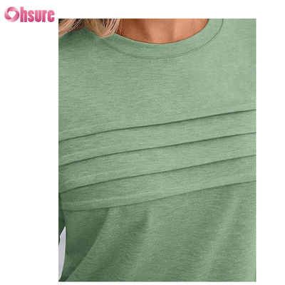 3/4 袖 フィットネスTシャツ コットン トップス カジュアル ティース オネック 女性Tシャツ ワーク スポーツTシャツ