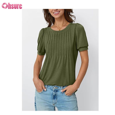 女性 トップス 短袖Tシャツ ブルーズ ドレス 休憩 ビジネス プレート 夏のファッション 2025 基本 快適な服