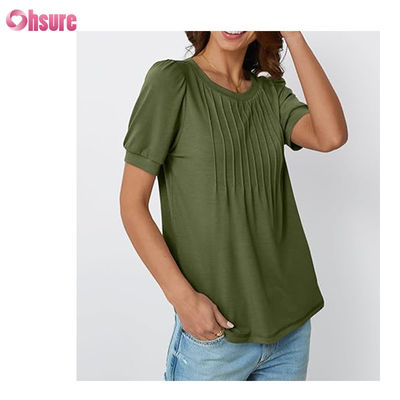 女性 トップス 短袖Tシャツ ブルーズ ドレス 休憩 ビジネス プレート 夏のファッション 2025 基本 快適な服