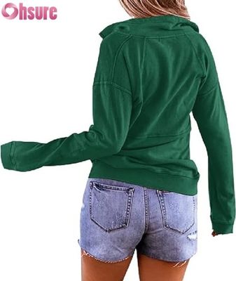 女性用 半 Zip スウェットシャツ カジュアル セーター フリース フリース フーディ OEM ODM メーカー