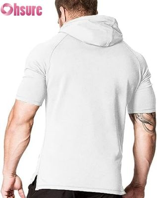 メンズ半袖パーカー カジュアルプルオーバー フード付きTシャツ OEM ODM メーカー