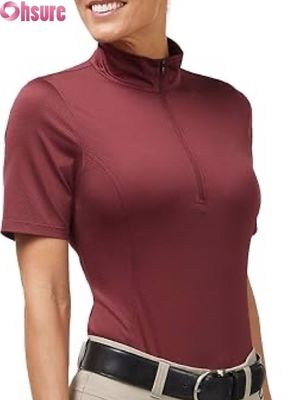 女性用乗馬競技シャツ アクティブトップス 卸売工場製造 ライディングショー トップス