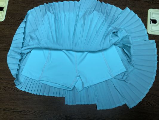女性テニスクラブドレス用カスタムプレミアム品質アスレチックテニスウェアプリーツ2 in 1スカートセット
