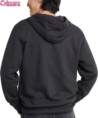 高品質カスタムロゴメンズフーディー スウェットパンツ トラックスーツセット グレー無地パターン コットンポケット シンプルプレーンスタイル
