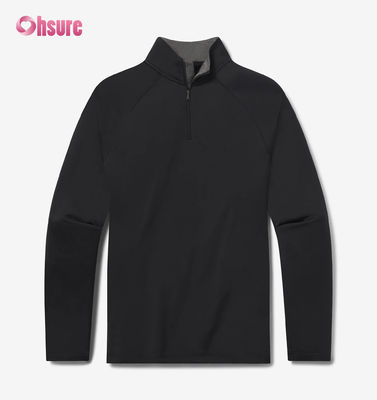 高品質のカスタム刺身 オーバーサイズ 男性用 クルー ネック スウェットシャツ 2XL 100% 綿 フレンチ テリー クォーター ジップ フーディ