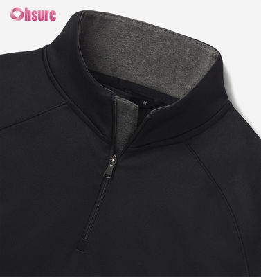 高品質のカスタム刺身 オーバーサイズ 男性用 クルー ネック スウェットシャツ 2XL 100% 綿 フレンチ テリー クォーター ジップ フーディ