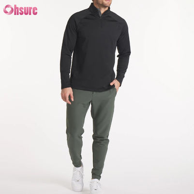 高品質のカスタム刺身 オーバーサイズ 男性用 クルー ネック スウェットシャツ 2XL 100% 綿 フレンチ テリー クォーター ジップ フーディ