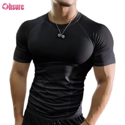 スポーツ印刷夏のカジュアルメンズTシャツ半袖ランニング男性シャツ男性パーソナライズTシャツ