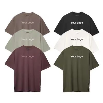 カスタムロゴ 新デザイン ワークアウト スポーツウェア Tシャツ メンズ 100% コットン ヘビーウェイト ボックスフィット ランニング オーバーサイズ フィットネス ジム シャツ