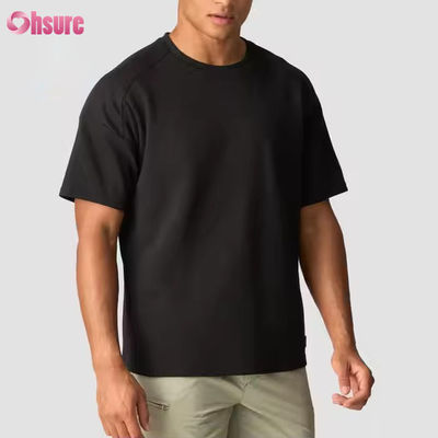 カスタム グレー 100% コットン Tシャツ 重量 超大型のTシャツ ランニング ワークアウト スポーツ ジム シャツ 男性