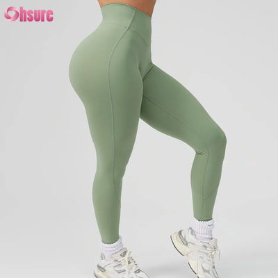 ホットセール ハイウエスト ワークアウト ヨガ レギンス ソリッド 女性用 スポーツパンツ カスタム ヨガウェア 新しいファッション 高品質 女性用