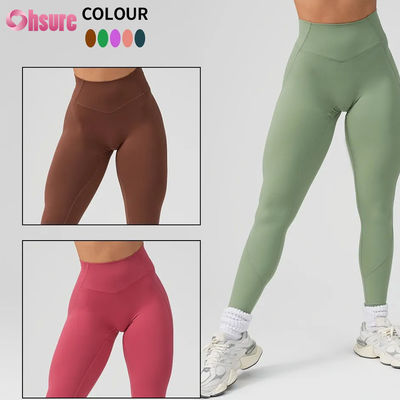ホットセール ハイウエスト ワークアウト ヨガ レギンス ソリッド 女性用 スポーツパンツ カスタム ヨガウェア 新しいファッション 高品質 女性用