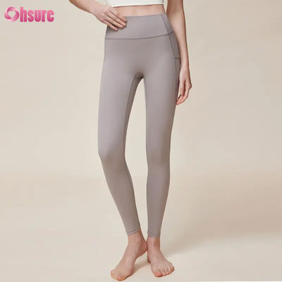 女性の高品質の早乾ヨガパンツ 新着 ファッション 固体パターンのジム レッグス 健身トレーニング