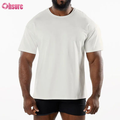 メンズ スポーツ 新着 クルーネック 通気性 スポーツ Tシャツ 95%コットン 5%スパンデックス素材 ジム 速乾性 Tシャツ メンズ用