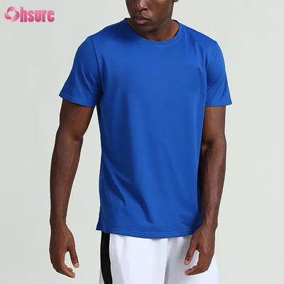 カスタムトレーニング 夏 固い色 短袖 男性Tシャツ ランニング フィットネス アウトドアバスケットボール 男性用スポーツウェア