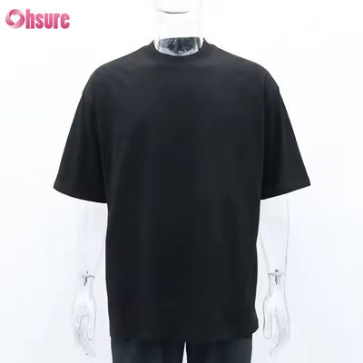 プラスサイズの女性用シャツ 無地バルク デザイナー ユニセックス オーガニックコットン エンボス加工 Tシャツ
