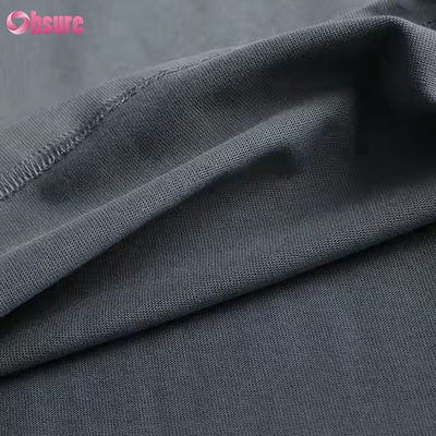 プラスサイズの女性用シャツ 無地バルク デザイナー ユニセックス オーガニックコットン エンボス加工 Tシャツ