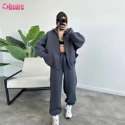 冬季 女性用カーディガン セーターセット トートネック ヨガ スポーツ 快適な暖かいパンツ 屋外休憩 フィットネスセット