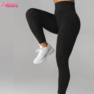 スタイリッシュ ハイ 腰 ウォーキング ヨガ レギング 女性用 パンツ カスタム ヨガウェア 220グラム