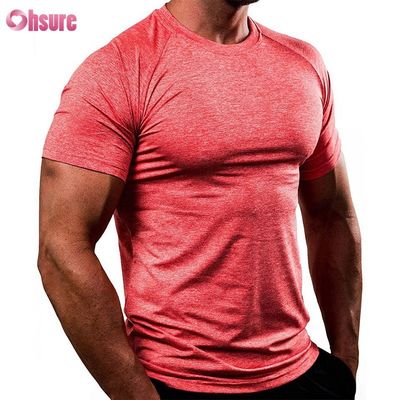 88% ポリエステル 12% スパンデックス 180/210GSM プリントスクリーン フィットネス ジム 着物 アクティブ カジュアル 男性用Tシャツ スポーツ トップス 卸売