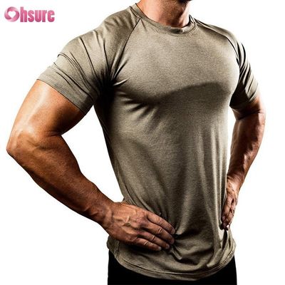 88% ポリエステル 12% スパンデックス 180/210GSM プリントスクリーン フィットネス ジム 着物 アクティブ カジュアル 男性用Tシャツ スポーツ トップス 卸売