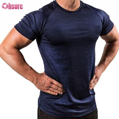 88% ポリエステル 12% スパンデックス 180/210GSM プリントスクリーン フィットネス ジム 着物 アクティブ カジュアル 男性用Tシャツ スポーツ トップス 卸売