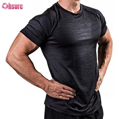 88% ポリエステル 12% スパンデックス 180/210GSM プリントスクリーン フィットネス ジム 着物 アクティブ カジュアル 男性用Tシャツ スポーツ トップス 卸売