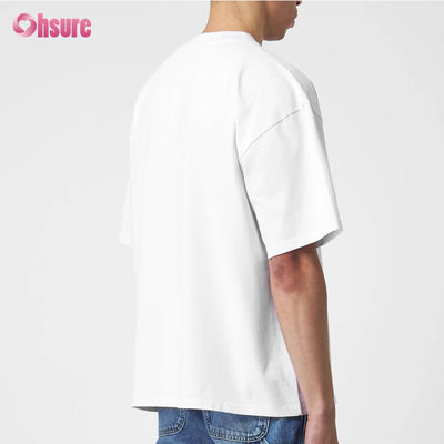 ODM 220 GSM 100 コットン シンプル 短袖 オーバーサイズのメンズ 厚いTシャツ ヘビーウェイト エッセンシャル 空き カスタムロゴ Tシャツ スポーツ