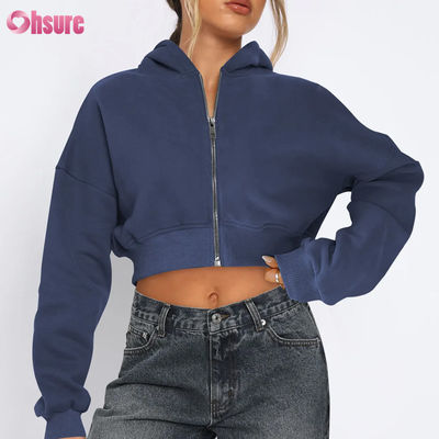 女性用 フルジッパー フィットネス カットジャケット 快適 ストレッチ 柔らかい 熱風 防風 四方向ストレッチ 縫い目なし 冬用 フード