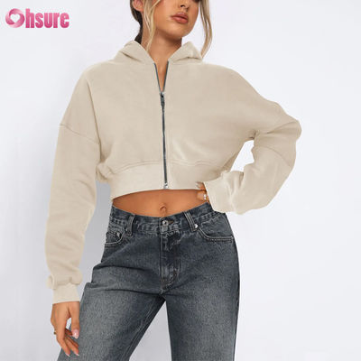 女性用 フルジッパー フィットネス カットジャケット 快適 ストレッチ 柔らかい 熱風 防風 四方向ストレッチ 縫い目なし 冬用 フード