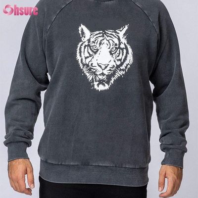 クルーネック スウェットシャツ カジュアル プルオーバー メンズ パーカー プリント 高品質 コットン フリース 冬服 メンズ ジャージー生地 ニット
