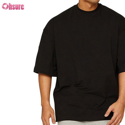 ホットセール 夏 軽量 竹繊維 クルーネック 半袖 オーバーサイズ ボクシング Tシャツ メンズ