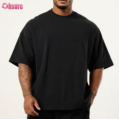 ホットセール 夏 軽量 竹繊維 クルーネック 半袖 オーバーサイズ ボクシング Tシャツ メンズ