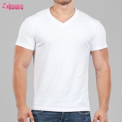 男性用竹Tシャツ フレンドリーファブリック ボクシングTシャツ V ネック プリント カジュアル プリント パターン ニット 筋肉 サポート