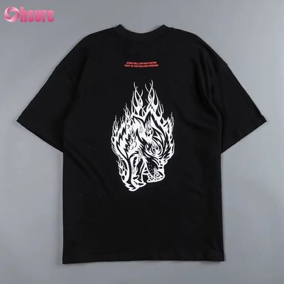オーバーサイズ 300GSM ヘビーウェイト Tシャツ 無地 カスタム 100% コットン カスタマイズ プリント レディース Tシャツ