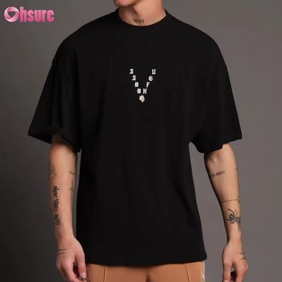 オーバーサイズ 300GSM ヘビーウェイト Tシャツ 無地 カスタム 100% コットン カスタマイズ プリント レディース Tシャツ