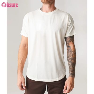 高品質メンズ半袖クルーネックカジュアルワークアウトTシャツ