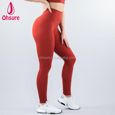 ポケット付き 透ける メッシュランニングパンツ 女性用 カスタム ヨガレッシング 圧縮体操タイツ