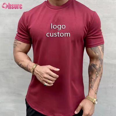 ジム服 半袖 スポーツウェア 最新 Tシャツ デザイン メンズ プリント Tシャツ