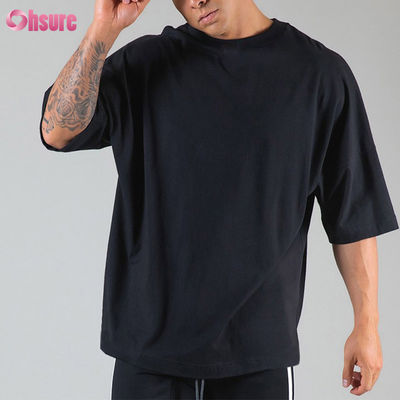 メンズジムボディビルフィットネスルーズカジュアルメンズ特大Tシャツベーシックスタイル