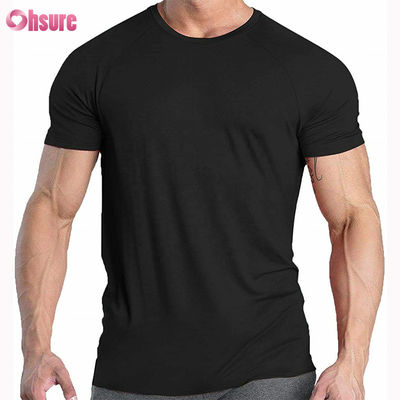 高品質プリント メンズ グラフィック 95%コットン 5%スパンデックス コンプレッション Tシャツ 伸縮性 ストレッチ 通気性 ジム 半袖 Tシャツ