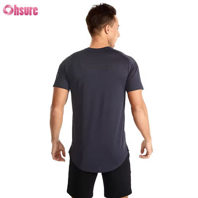 卸売 アメリカサイズ フィットネス服 男性 ジム スポーツTシャツ 透気性 高弾性 速乾 走行 スリムフィットTシャツ