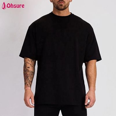 卸売カスタムOEMブランド印刷特大無地メンズTシャツ ランニングTシャツ ジムウェア スポーツTシャツ メンズ