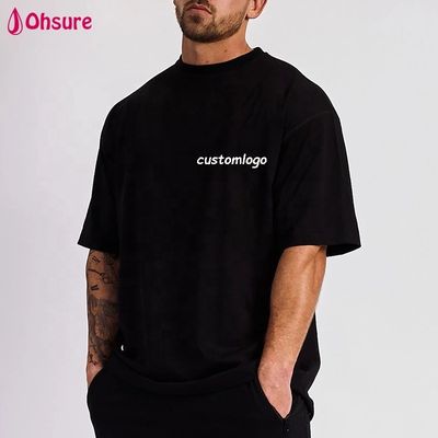 卸売カスタムOEMブランド印刷特大無地メンズTシャツ ランニングTシャツ ジムウェア スポーツTシャツ メンズ