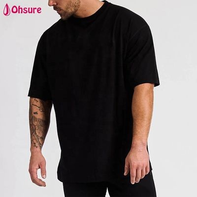 卸売カスタムOEMブランド印刷特大無地メンズTシャツ ランニングTシャツ ジムウェア スポーツTシャツ メンズ